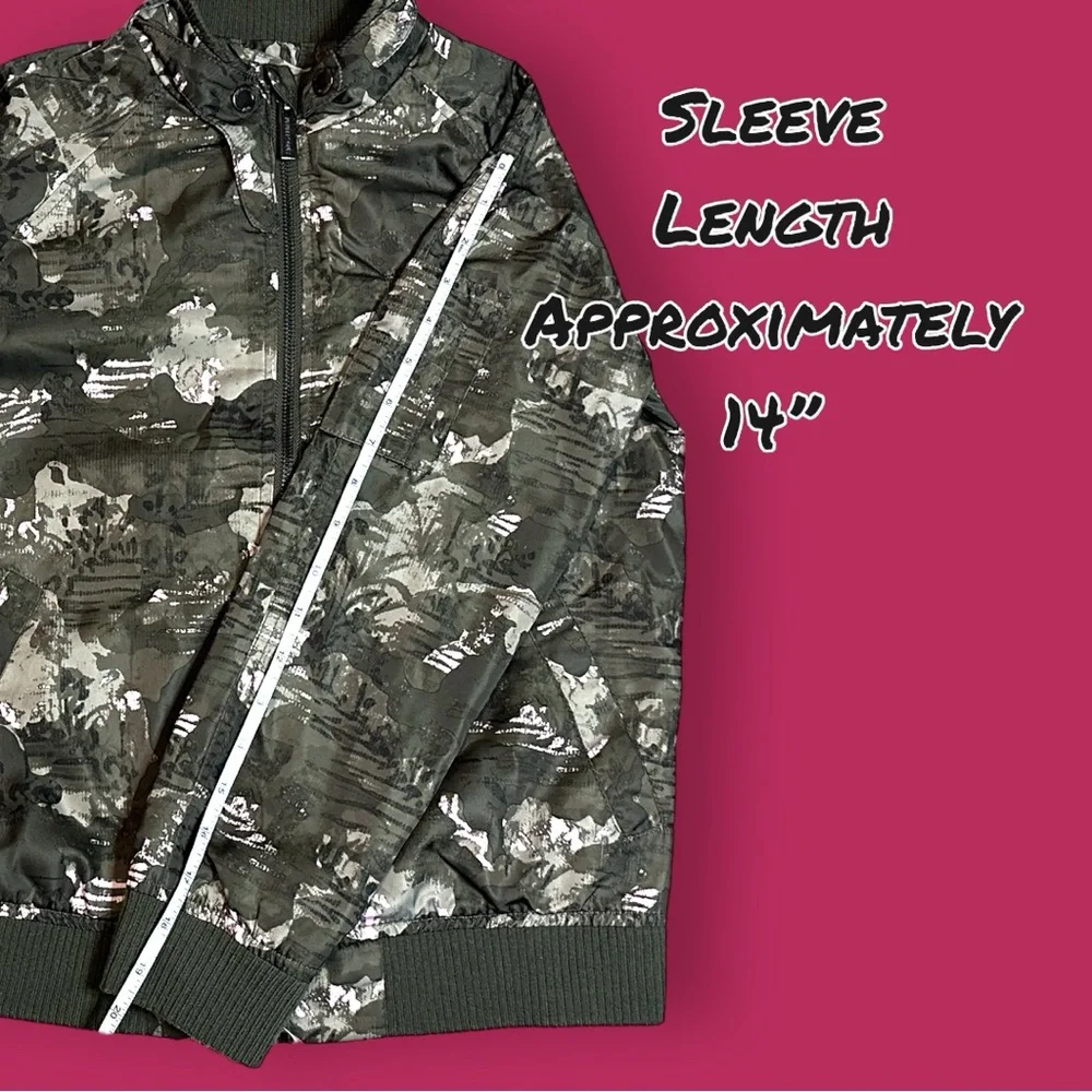 π HOST PICK πGirlsβ Members Only Bomber Jacket in camo green and pink. Kids 12 - Picture 8 of 15